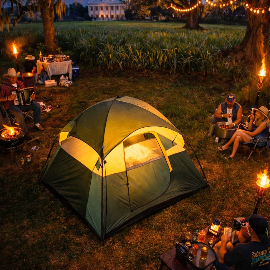 Tent Sites at Poché Plantation